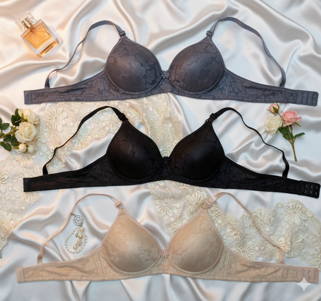 Pack Of Three Padded Bras